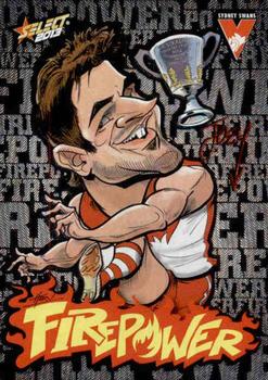 2013 Select AFL Champions - Firepower Caricatures #FC50 Josh Kennedy Front